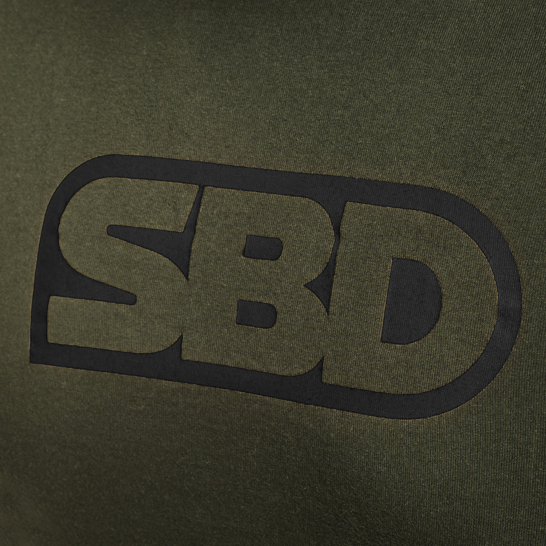 SBD T-Shirt Limitierte Endure Edition Khaki Logo Details