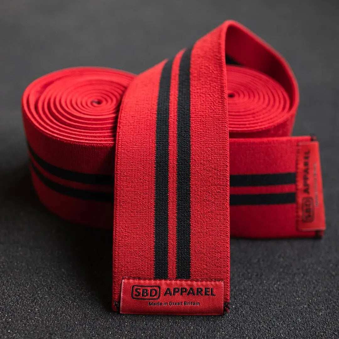 SBD Kniebandagen Fitness Training Knee Wraps Flexibel IPF Konform